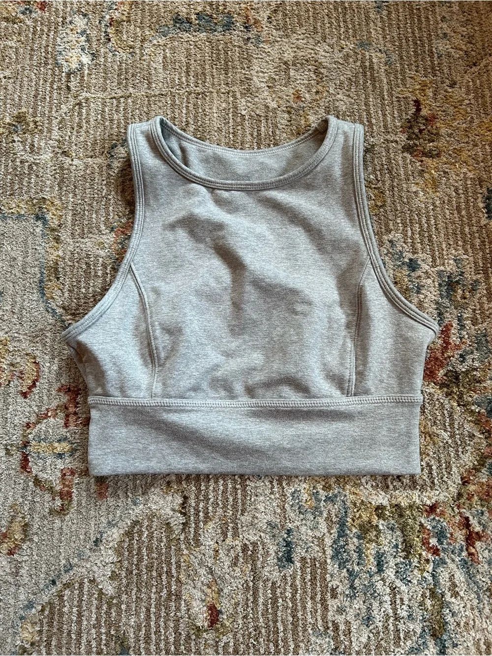 JoyLab Light Gray Cropped Tank Top